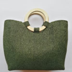 Moss Green Gleary Abaca Bag