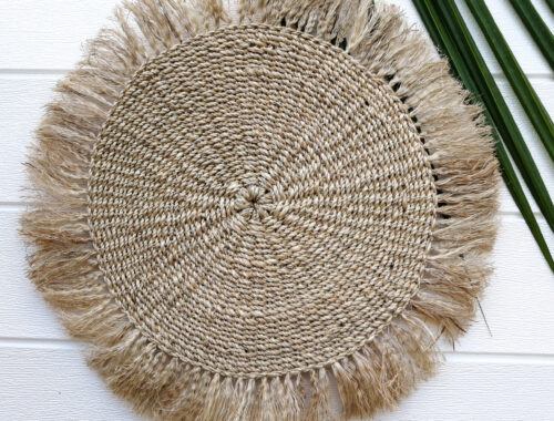 Abaca Placemats w/ Fringes