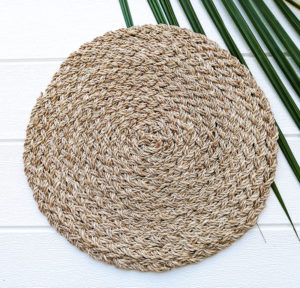 Round Abaca Braided Placemat